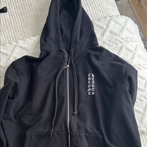 Chrome Hearts Black Zip-Up Hoodie